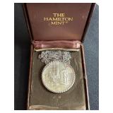 The Hamilton Mint silver Christmas coin/pendant