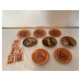 Norman Rockwell decor, knowles plates