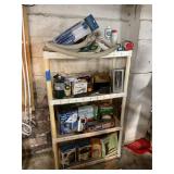 Miscellaneous items and shelf