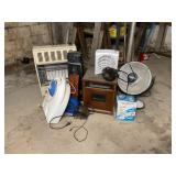 Assorted fans and heaters