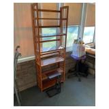 Book shelf and table