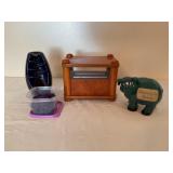 Zen music box, piggy bank, incense burner