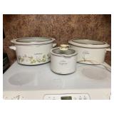 Assorted crockpots