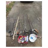 Assorted fishing gear