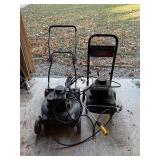 Lawnmower and pressure washer