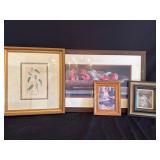 Assorted framed pictures/artwork
