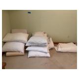 Pillows and blankets