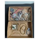 Assorted costume jewelry