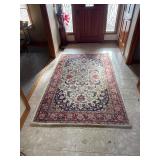 Hand tufted wool rug