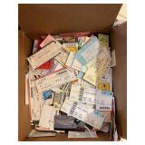 Assorted tickets