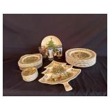 Vintage Johnson brothers Christmas dishes