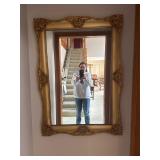Vintage gold mirror