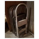 Folding chairs and step stool
