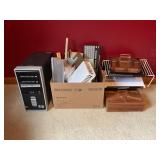 Assorted office supplies