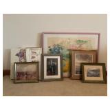 Assorted wall pictures