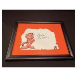 Jim Davis Garfield Signed picture