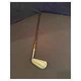 Wood handled golf putter