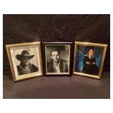 Signed photographs, Sawyer, Caan, Costner