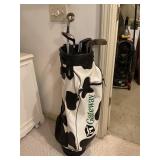 Golf clubs and bag