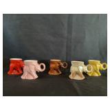 Frankoma GOP Elephant Mugs 73-77