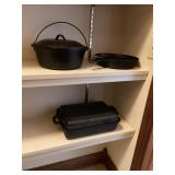 Cast Iron Dutch oven, skillets
