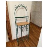 Green metal stand