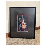 2005 Clark Stoeckley Autographed guitar drawing