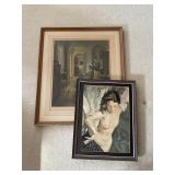 1979 Recling nude with scarf, Vtg Print Serenity