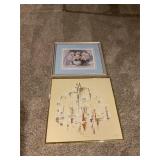 Floral, pitcher, New York signed