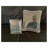 Waterford picture frames & Clock