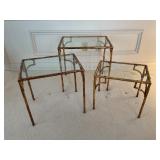 Nesting bamboo style tables