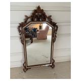Ornate wall mirror