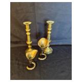 Brass candlesticks