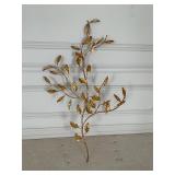 3-D gold wood leaf Wall decor