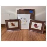 Pork leaf signed prints, Olympics signed drawing