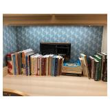 Assorted cookbooks, Gardening books