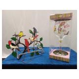 Window Hanging & Wine Glass