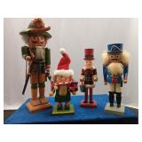 4 Wooden Nutcrackers