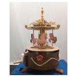 Wooden Gear-Driven Carousel 20"
