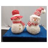 2 Snowman plushies