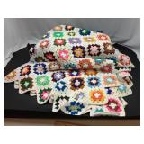 Granny Square Crochet Lap Blanket