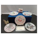 We Care Plates and diecast Cars