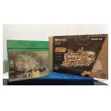 A Unique wooden Locomotive and a Thomas Kinkade...