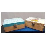2 Rectangular Trinket Boxes