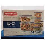 26 piece Rubbermaid Container set
