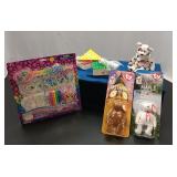 Beanie Babies, 2 wooden games and a Doodle Puzzle