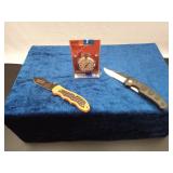 Westclox Pocket Watch & 2 Knives