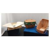 Longaberger Baskets and Pizza Plates