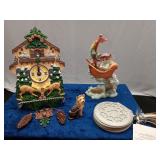 Clock/Doll/Dog and Coin Purse