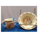 Bunnykins Bowl & Cup